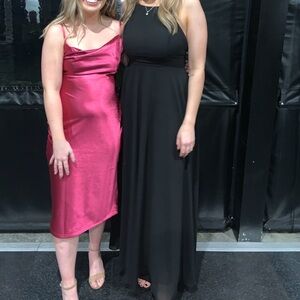 Lulu's Classic Black Maxi Dress